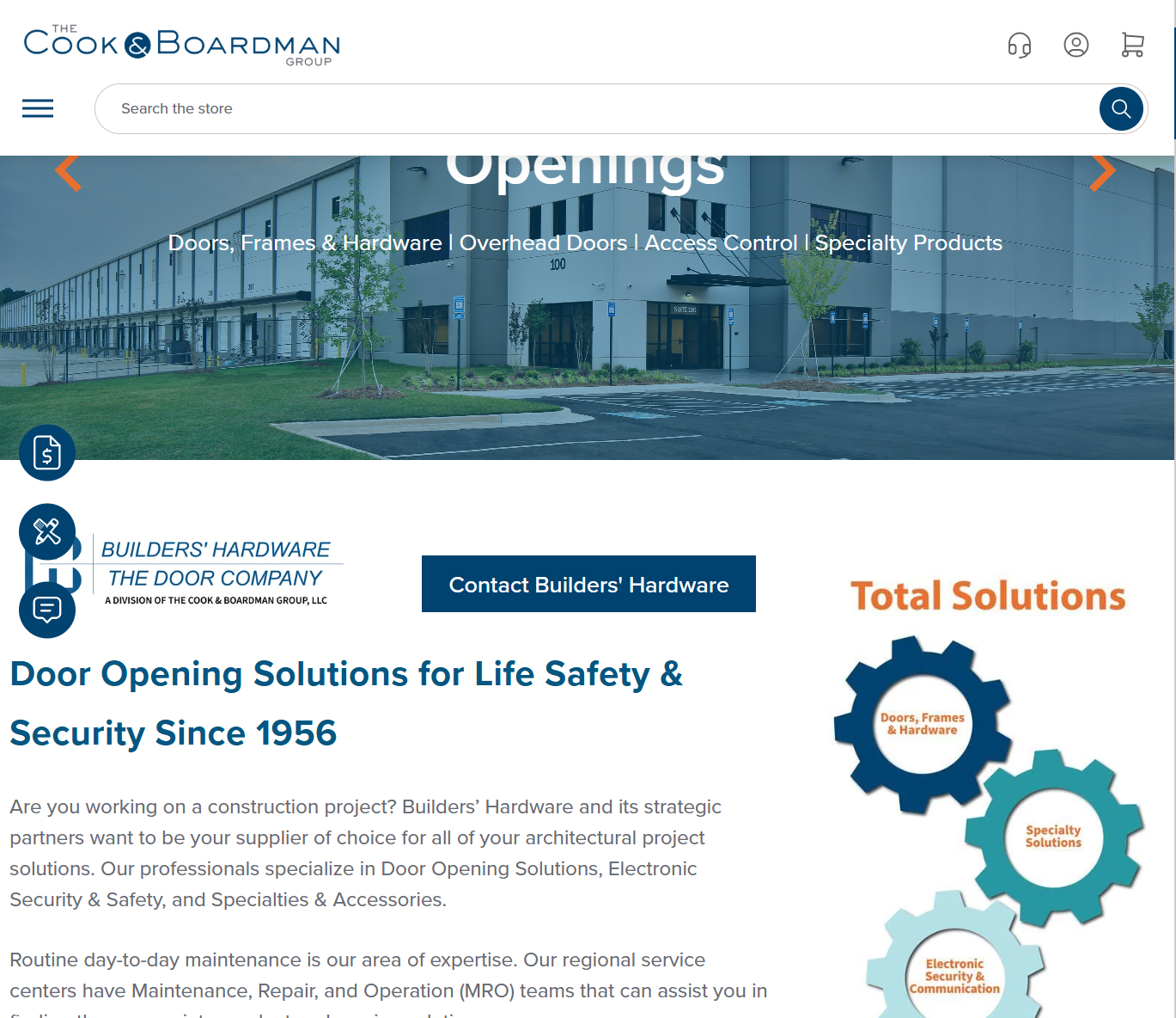 Builders Hardware tablet